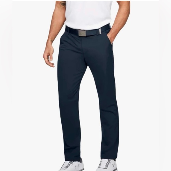 Mens Under Armour Match Play Golf Pants Waist 36 Length 32 Black Activewear - Picture 2 of 11